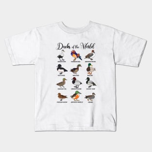 Different ducks - types of ducks Kids T-Shirt